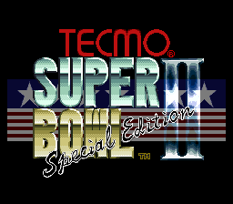 Tecmo Super Bowl II - Special Edition Title Screen